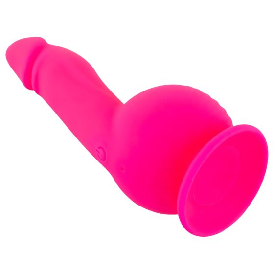 SMILE Powerful - rechargeable, 2-motor suction cup vibrator (pink)