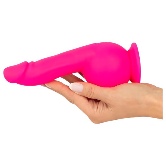 SMILE Powerful - rechargeable, 2-motor suction cup vibrator (pink)