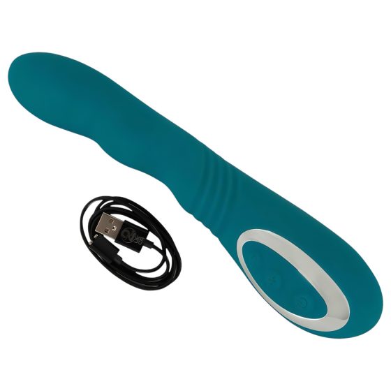 SMILE - Rechargeable, Waterproof G-Spot Rotating Vibrator (Green)