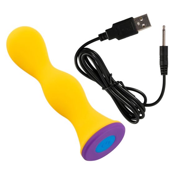 You2Toys colorful - rechargeable, waterproof anal vibrator (yellow)