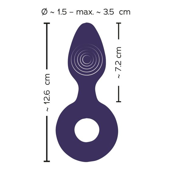 SMILE - Rechargeable Anal Vibrator (Purple)