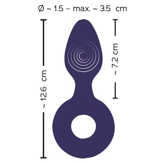 SMILE - Rechargeable Anal Vibrator (Purple)