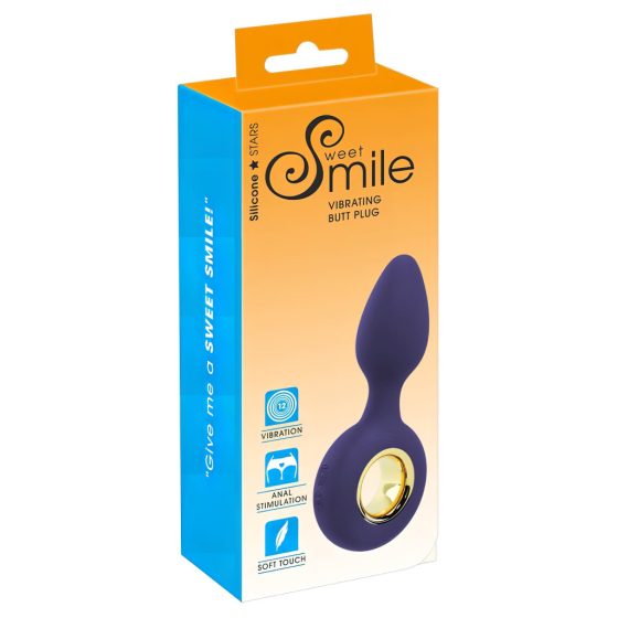 SMILE - Rechargeable Anal Vibrator (Purple)