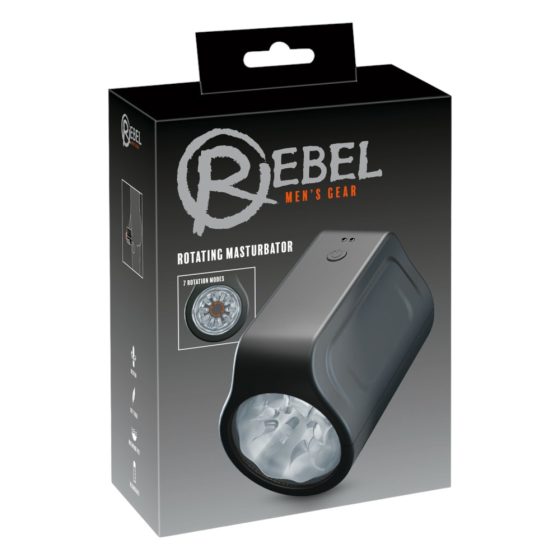 Rebel - Waterproof Rotating Masturbator (Black)