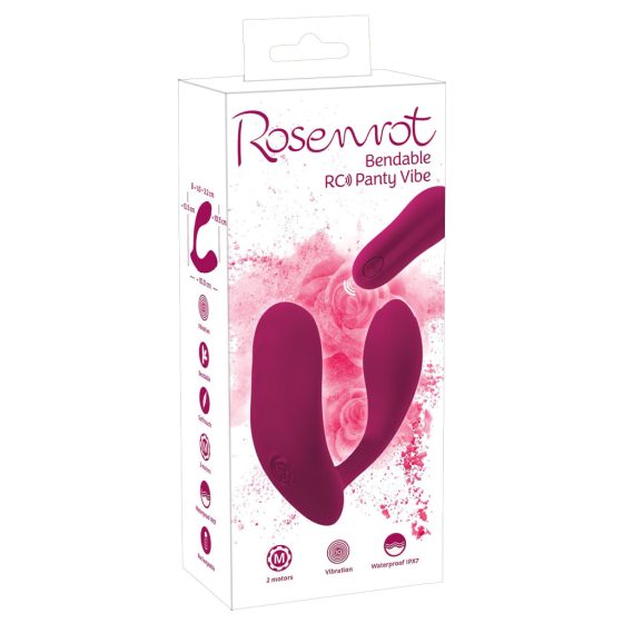 You2Toys Red Rose - Rechargeable, Wireless Wearable Vibrator (Red)