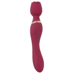 Rose Red - Rechargeable Rose Stick Vibrator (Red)