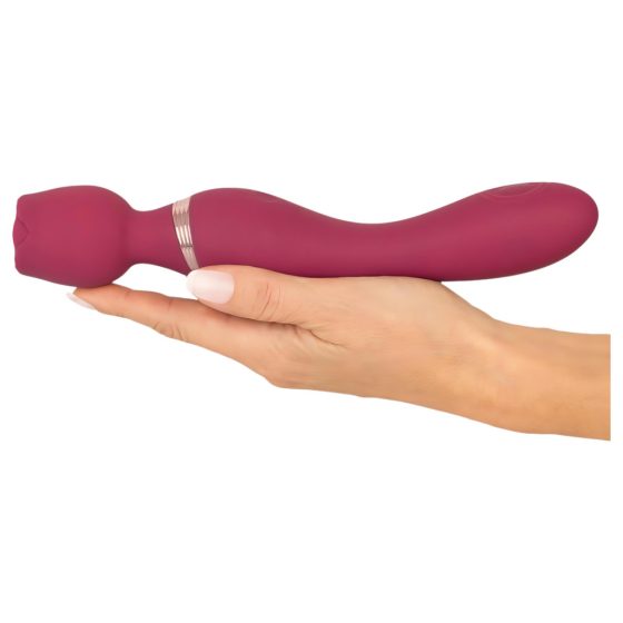 Rose Red - Rechargeable Rose Stick Vibrator (Red)