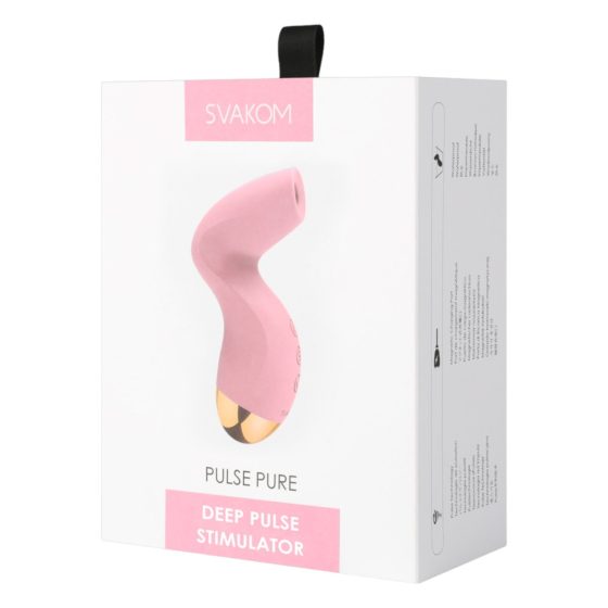 Svakom Pulse Pure - Rechargeable, Air Pulse Clitoral Stimulator (Pink)