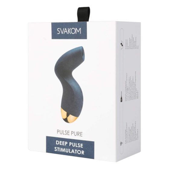 Svakom Pulse Pure - Rechargeable Air Wave Clitoral Stimulator (Blue)