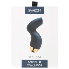   Svakom Pulse Pure - Rechargeable Air Wave Clitoral Stimulator (Blue)