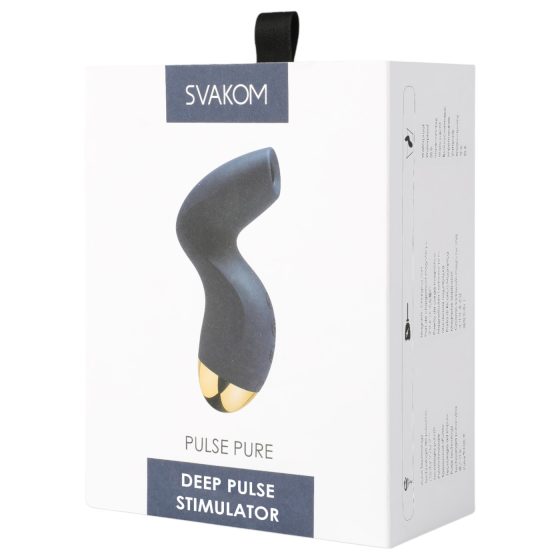 Svakom Pulse Pure - rechargeable air-wave clitoral stimulator (blue)