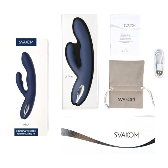 Svakom Aylin - Rechargeable Pulsating Clitoral Vibrator (Blue)