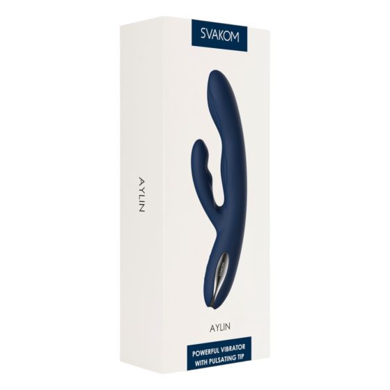 Svakom Aylin - Rechargeable Pulsating Clitoral Vibrator (Blue)