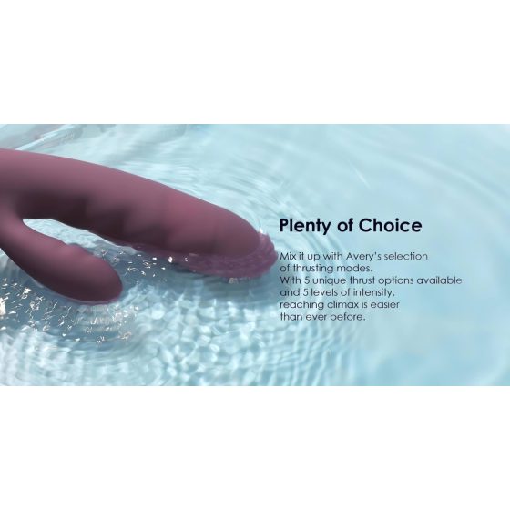 Svakom Avery - Rechargeable, Clitoral Thrusting Vibrator (Purple)