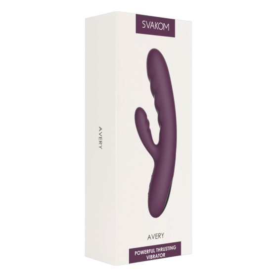 Svakom Avery - Rechargeable, Clitoral Thrusting Vibrator (Purple)