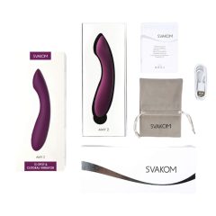   Svakom Amy 2 - Rechargeable Waterproof G-spot Vibrator (Purple)