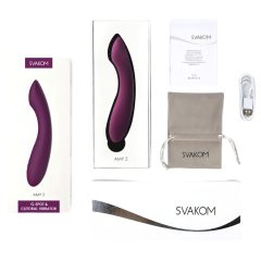   Svakom Amy 2 - Rechargeable Waterproof G-spot Vibrator (Purple)