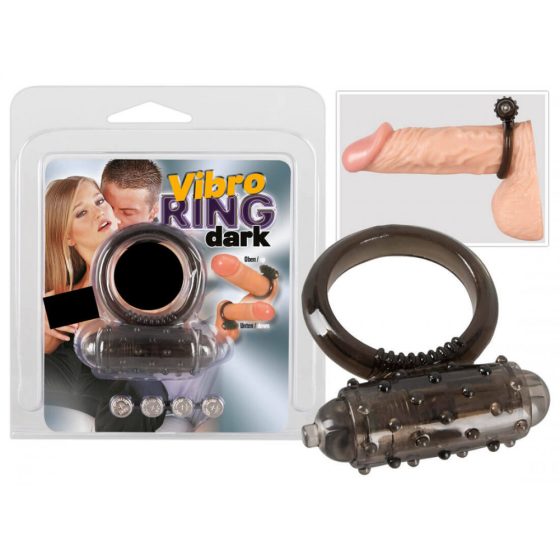 You2Toys - Clear Silicone Vibrating Penis Ring - Black