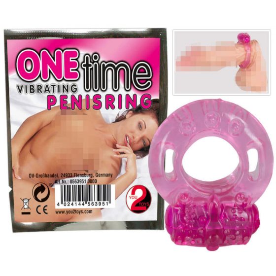You2Toys - Single-use Vibrating Cock Ring (Pink)