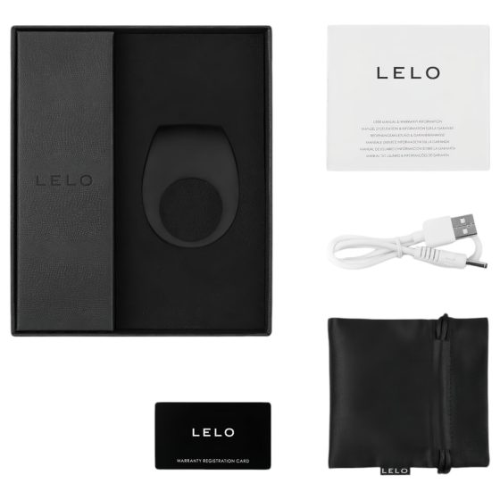 LELO Tor 2 - Rechargeable Vibrating Cock Ring (Black)