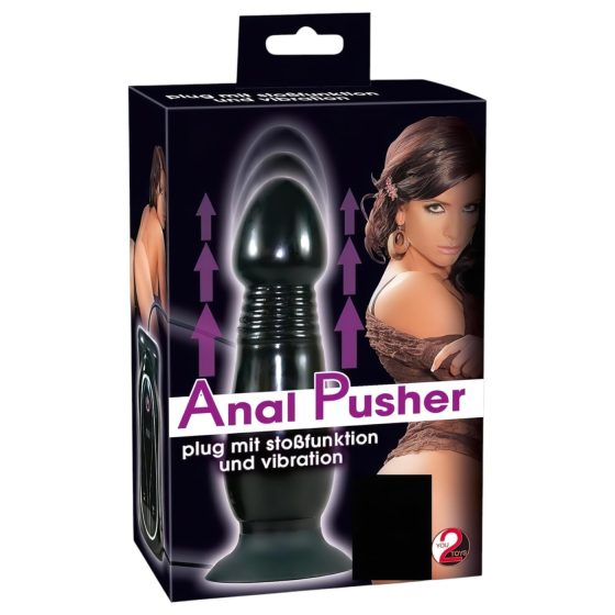 You2Toys - Thrusting Anal Vibrator (Black)