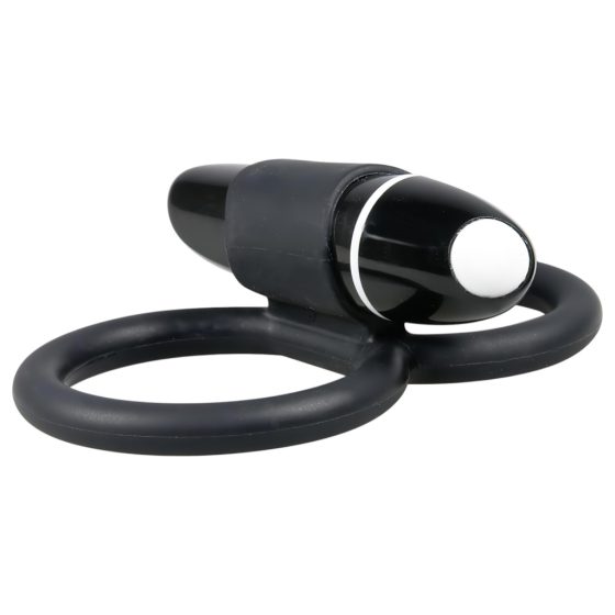 / SMILE Skill - Vibrating Cock and Ball Ring (Black)