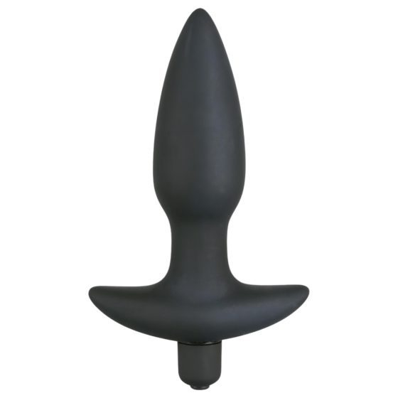 Black Velvet Vibrating Plug - Medium