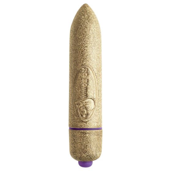 RO-80mm - Small Lipstick Vibrator (7 Patterns) - Gold