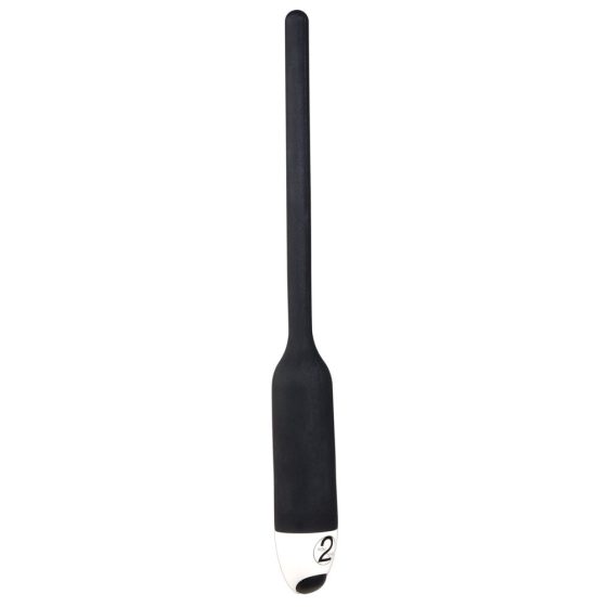 You2Toys Silicone Urethral Vibrator - Black (8mm)