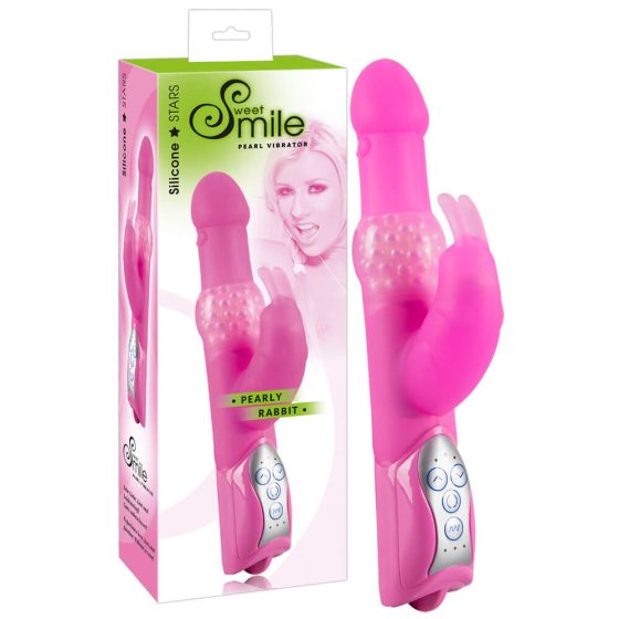 SMILE Pearly Rabbit - pearl vibrator (pink)