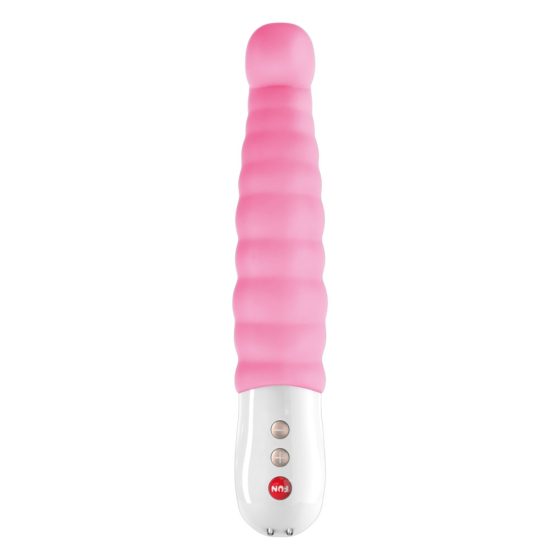 Fun Factory G5 - Rechargeable, Waterproof Ribbed G-spot Vibrator (Pink)