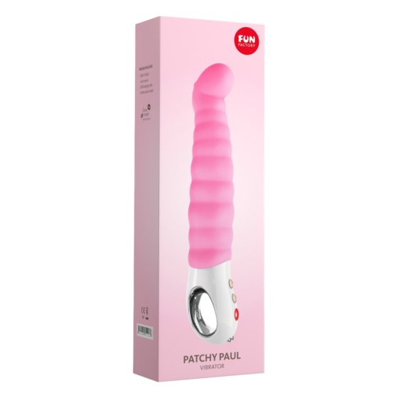 Fun Factory G5 - Rechargeable, Waterproof Ribbed G-spot Vibrator (Pink)