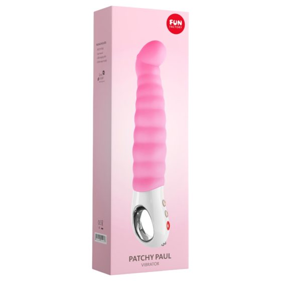 Fun Factory G5 - rechargeable, waterproof ribbed G-spot vibrator (pink)