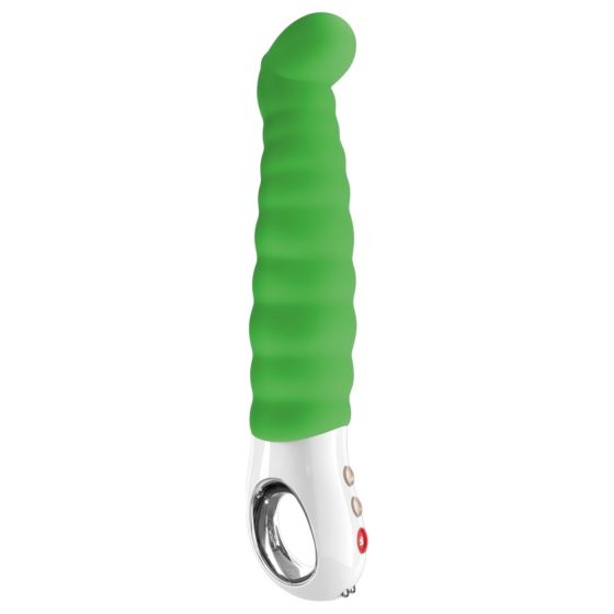 Fun Factory G5 - Rechargeable, Waterproof Ribbed G-Spot Vibrator (Green)