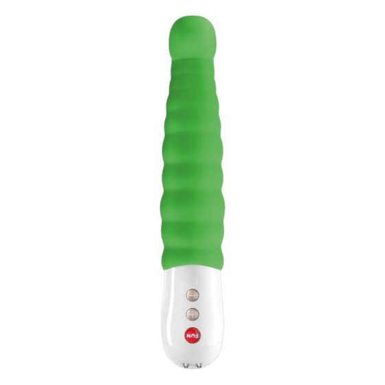 Fun Factory G5 - Rechargeable, Waterproof Ribbed G-Spot Vibrator (Green)