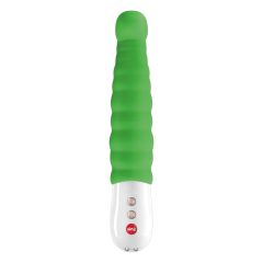   Fun Factory G5 - Rechargeable, Waterproof Ribbed G-Spot Vibrator (Green)