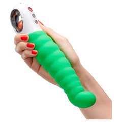   Fun Factory G5 - Rechargeable, Waterproof Ribbed G-Spot Vibrator (Green)