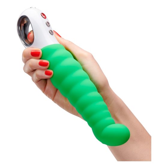 Fun Factory G5 - Rechargeable, Waterproof Ribbed G-Spot Vibrator (Green)