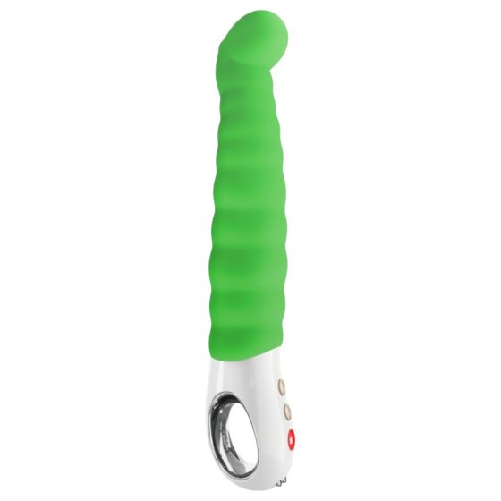 Fun Factory G5 - Rechargeable, Waterproof Ribbed G-Spot Vibrator (Green)