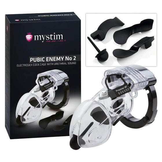 mystim Pubic Enemy No 2 - electro penis cage