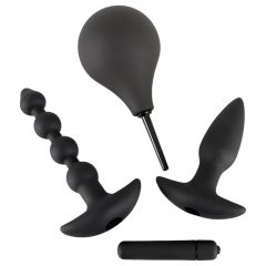 Black Velvet Anal Set (4-Piece)