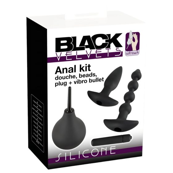 Black Velvet anal set (4 pieces)