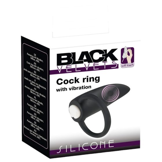 Black Velvet Finger Vibrator (Black)