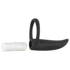 Black Velvet Finger Vibrator (Black)