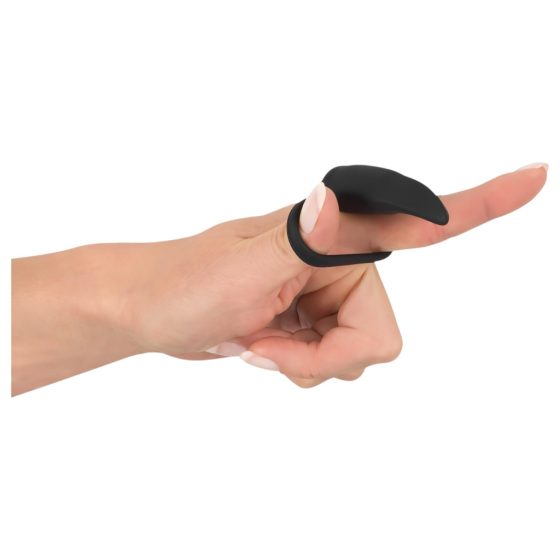 Black Velvet Finger Vibrator (Black)