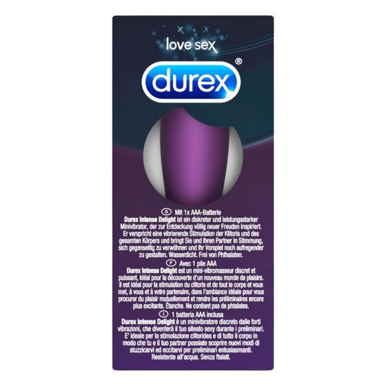 Durex Intense Delight Bullet - Mini Vibrator (Purple)