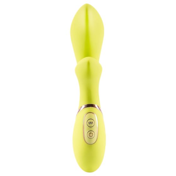 Jülie - Clitoral Vibrator with Arm (Yellow-Green)