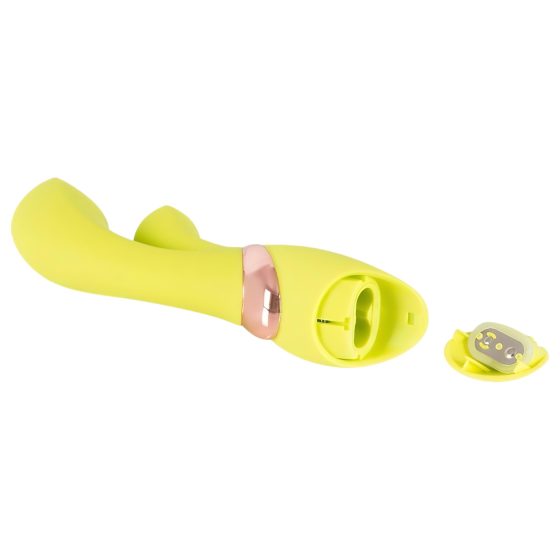 Jülie - Clitoral Vibrator with Arm (Yellow-Green)