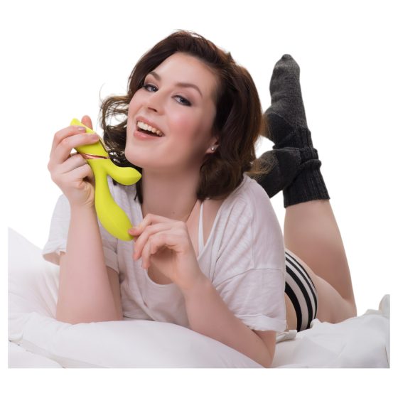 Jülie - Clitoral Vibrator with Arm (Yellow-Green)