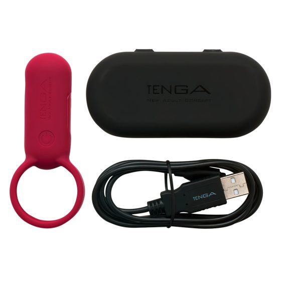 TENGA Smart Vibe - Vibrating Cock Ring (Red)